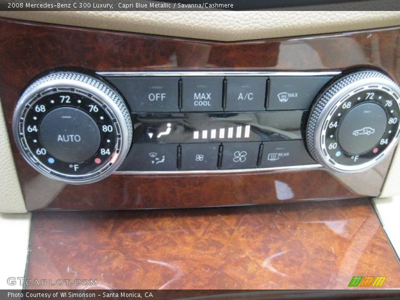 Capri Blue Metallic / Savanna/Cashmere 2008 Mercedes-Benz C 300 Luxury