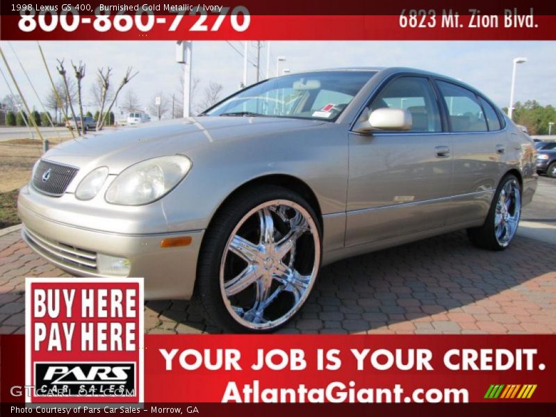 Burnished Gold Metallic / Ivory 1998 Lexus GS 400