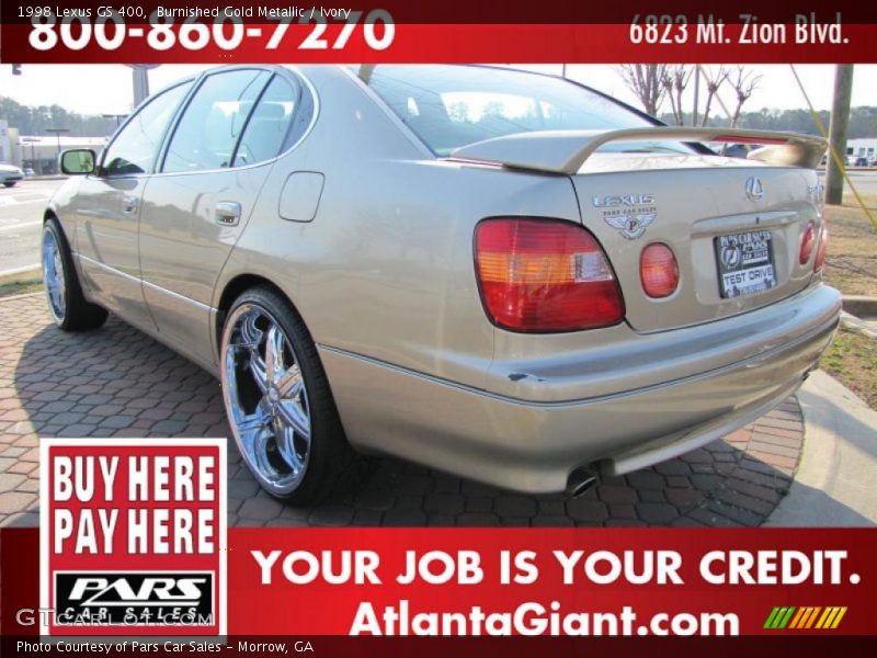 Burnished Gold Metallic / Ivory 1998 Lexus GS 400