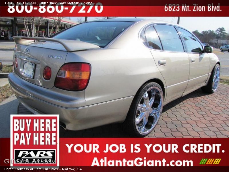 Burnished Gold Metallic / Ivory 1998 Lexus GS 400