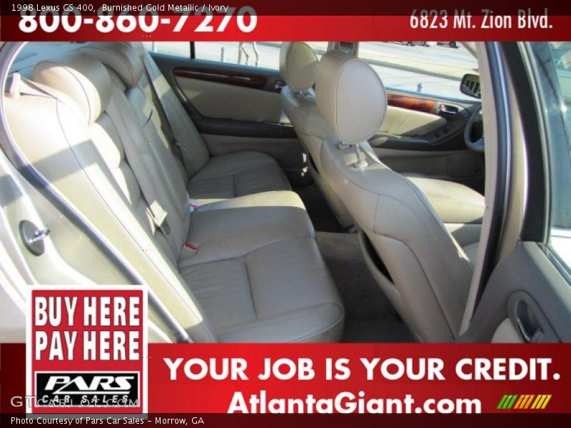 Burnished Gold Metallic / Ivory 1998 Lexus GS 400