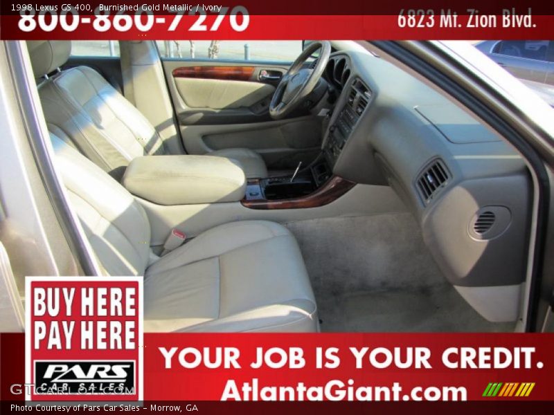 Burnished Gold Metallic / Ivory 1998 Lexus GS 400