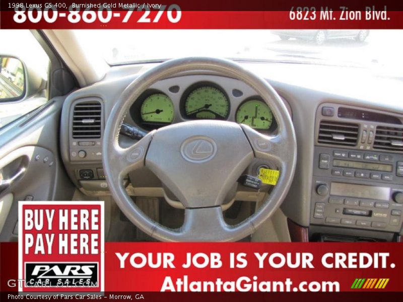 Burnished Gold Metallic / Ivory 1998 Lexus GS 400