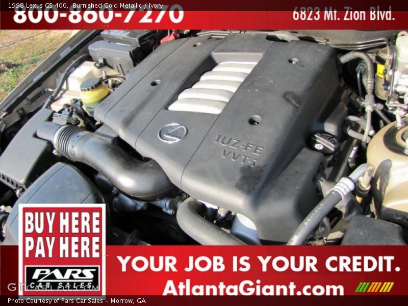 Burnished Gold Metallic / Ivory 1998 Lexus GS 400