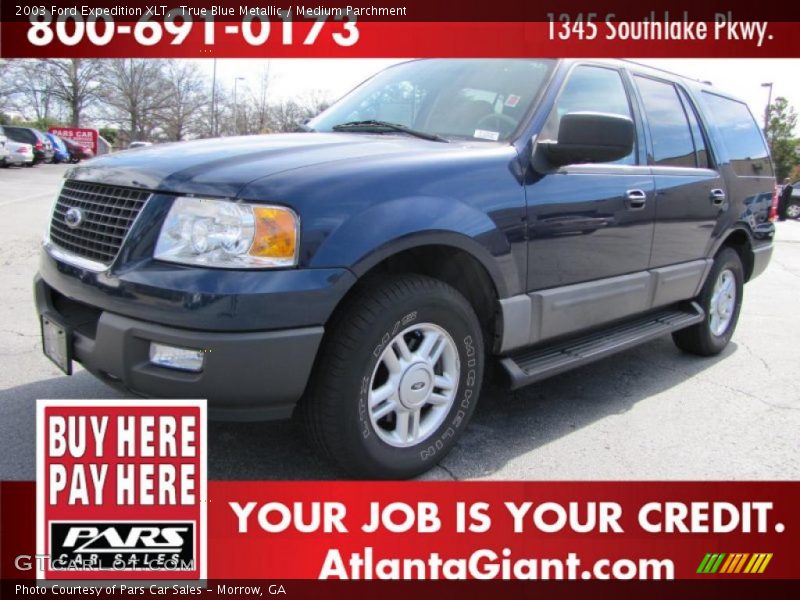 True Blue Metallic / Medium Parchment 2003 Ford Expedition XLT
