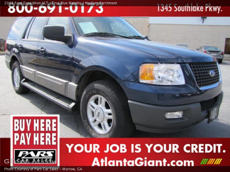 True Blue Metallic / Medium Parchment 2003 Ford Expedition XLT