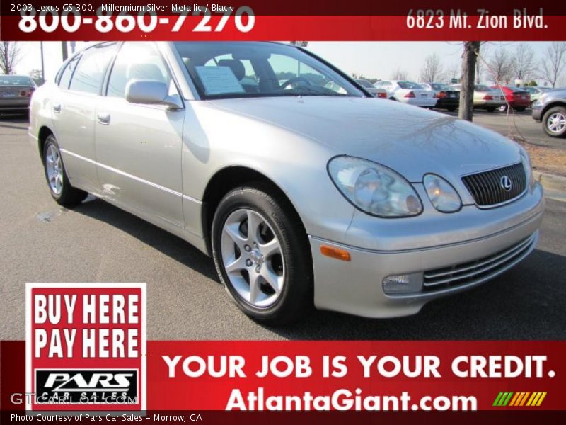 Millennium Silver Metallic / Black 2003 Lexus GS 300