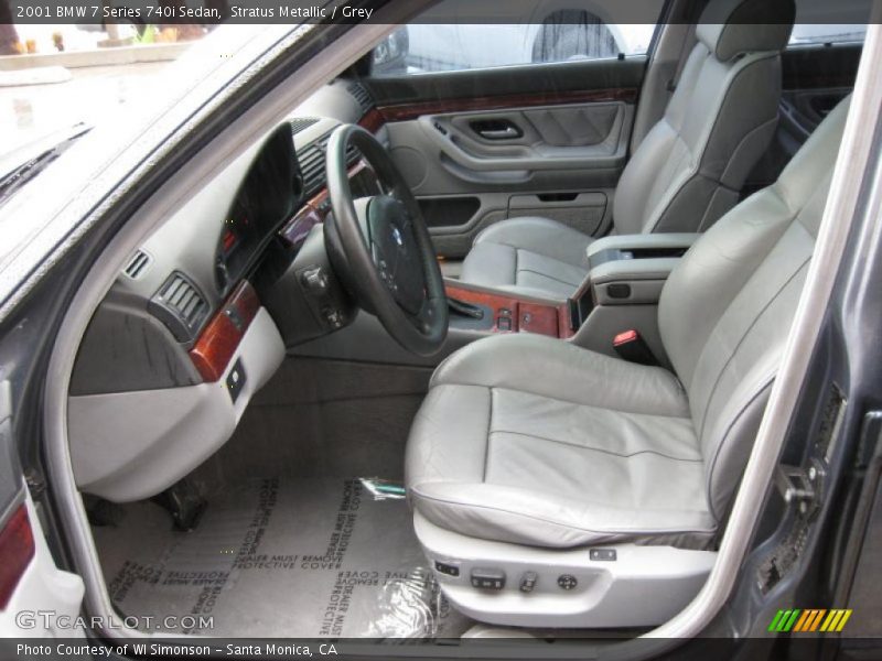  2001 7 Series 740i Sedan Grey Interior