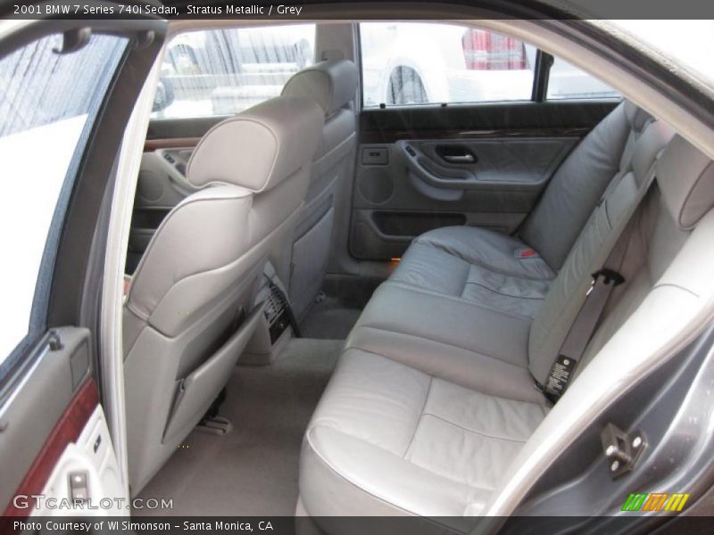  2001 7 Series 740i Sedan Grey Interior
