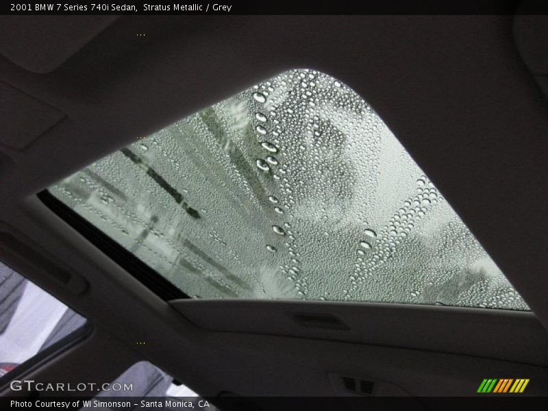 Stratus Metallic / Grey 2001 BMW 7 Series 740i Sedan