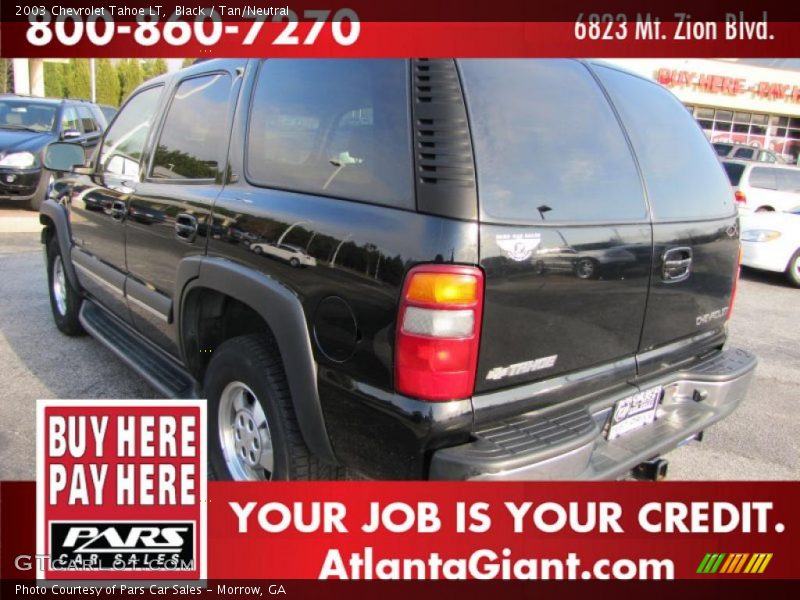 Black / Tan/Neutral 2003 Chevrolet Tahoe LT