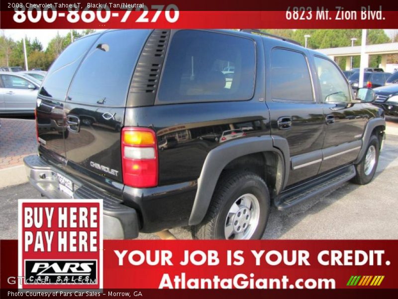 Black / Tan/Neutral 2003 Chevrolet Tahoe LT