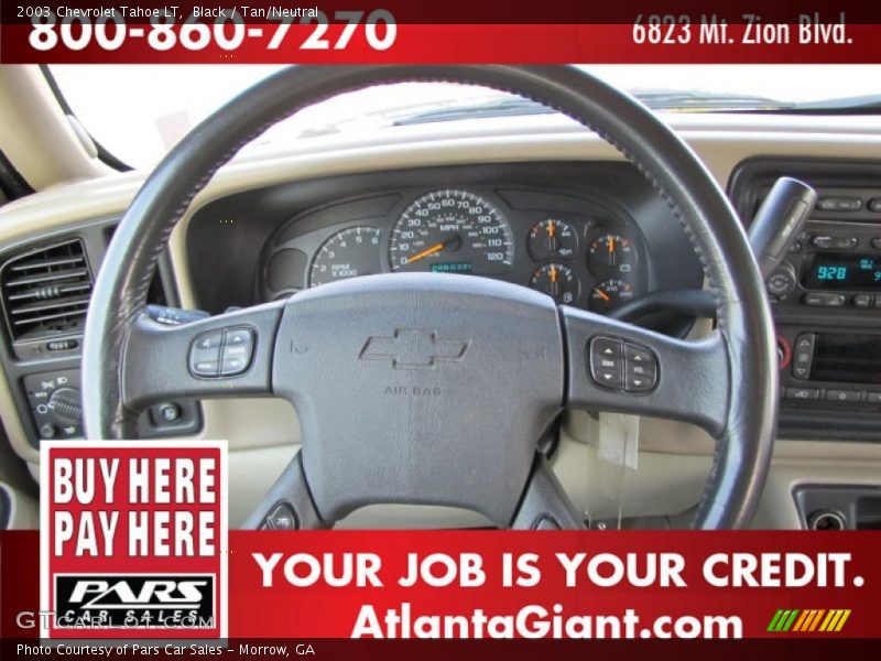 Black / Tan/Neutral 2003 Chevrolet Tahoe LT