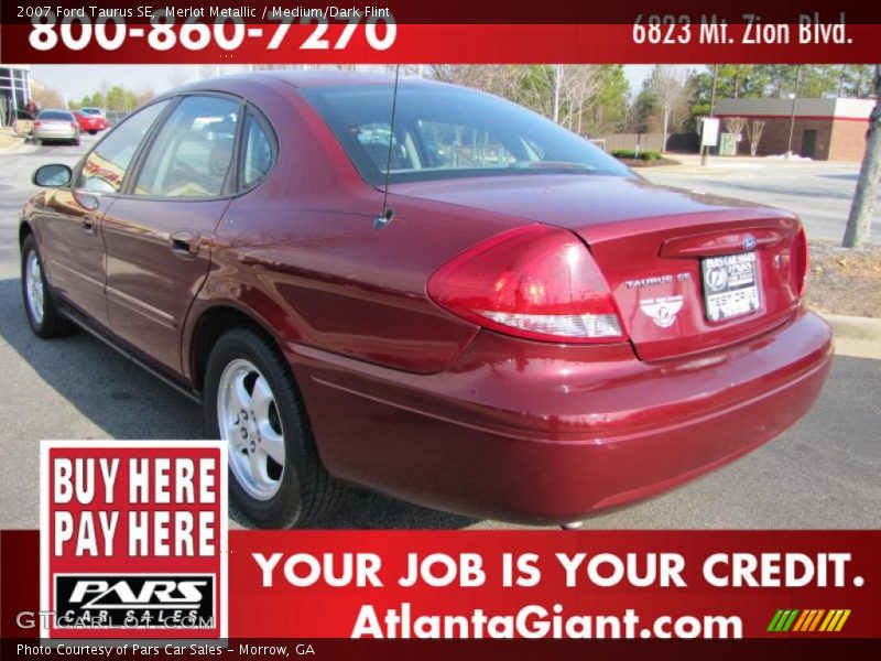 Merlot Metallic / Medium/Dark Flint 2007 Ford Taurus SE