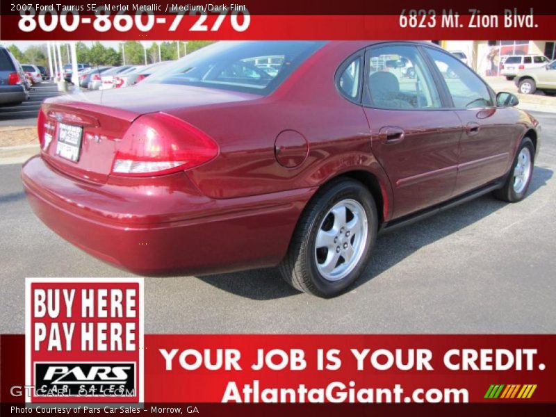 Merlot Metallic / Medium/Dark Flint 2007 Ford Taurus SE