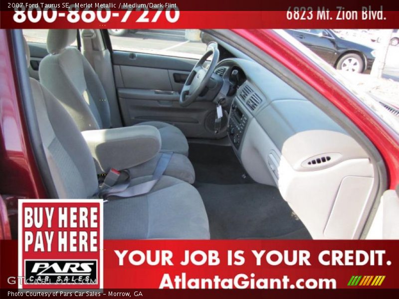 Merlot Metallic / Medium/Dark Flint 2007 Ford Taurus SE