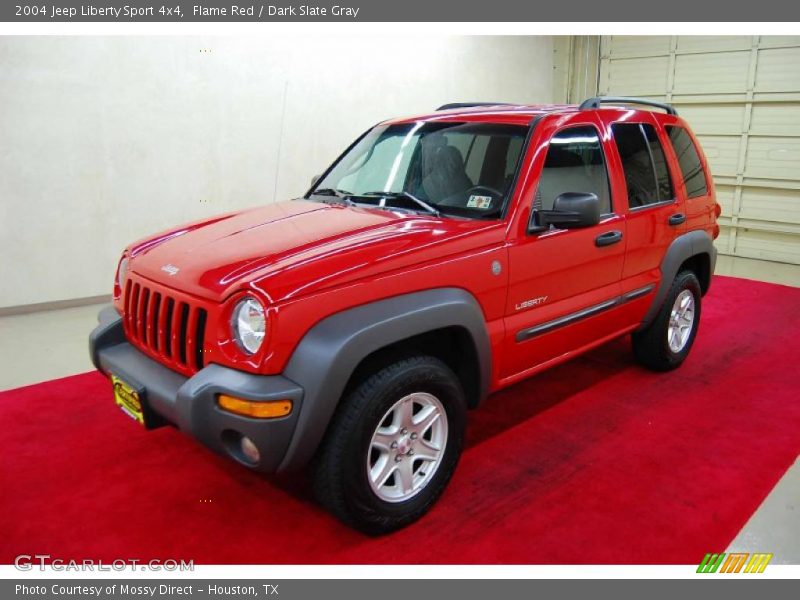 Flame Red / Dark Slate Gray 2004 Jeep Liberty Sport 4x4