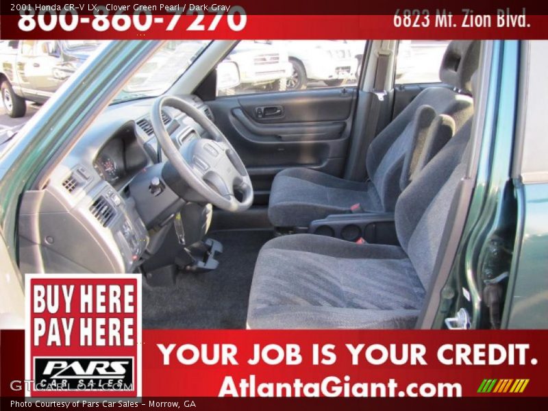 Clover Green Pearl / Dark Gray 2001 Honda CR-V LX