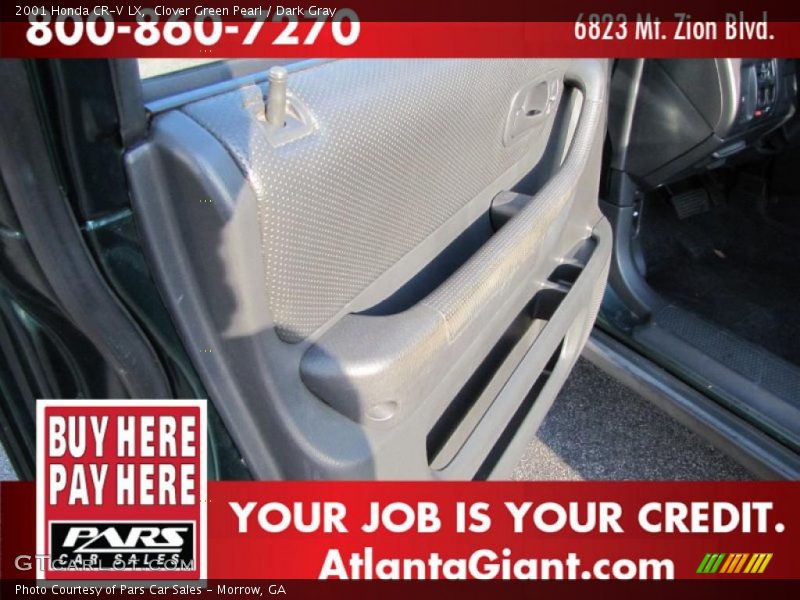 Clover Green Pearl / Dark Gray 2001 Honda CR-V LX
