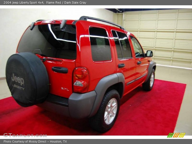 Flame Red / Dark Slate Gray 2004 Jeep Liberty Sport 4x4