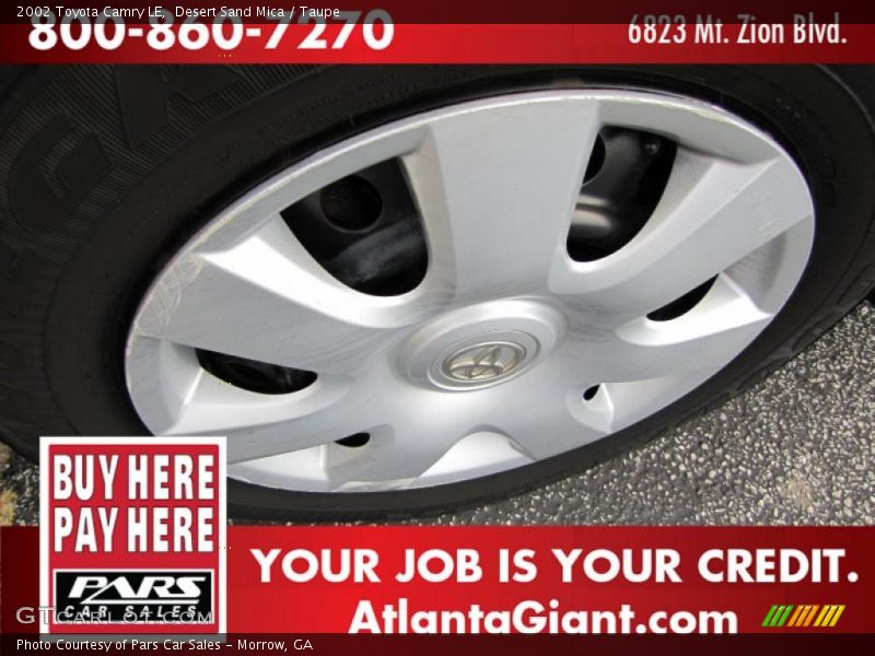 Desert Sand Mica / Taupe 2002 Toyota Camry LE