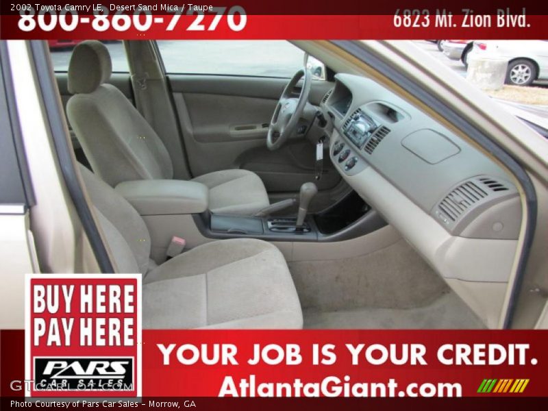 Desert Sand Mica / Taupe 2002 Toyota Camry LE