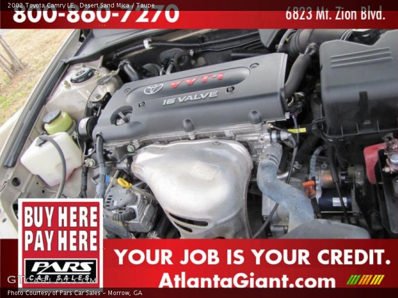Desert Sand Mica / Taupe 2002 Toyota Camry LE
