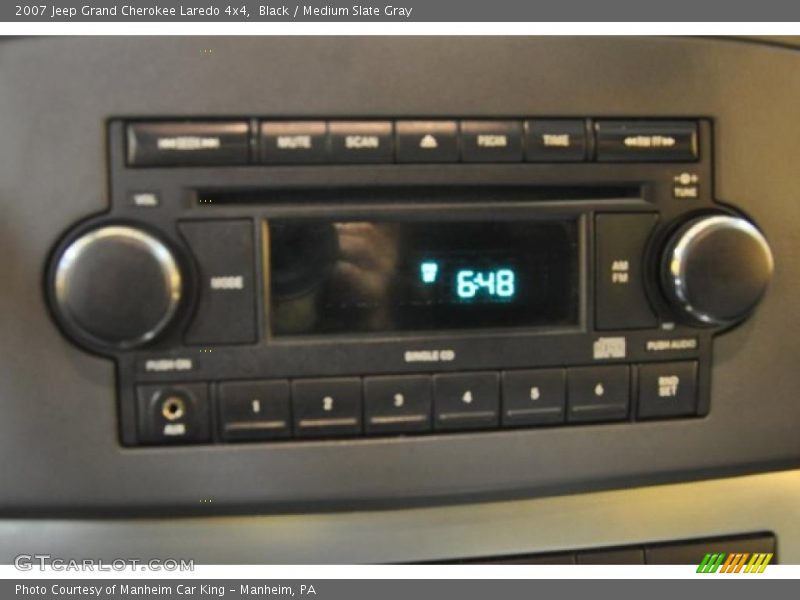Black / Medium Slate Gray 2007 Jeep Grand Cherokee Laredo 4x4