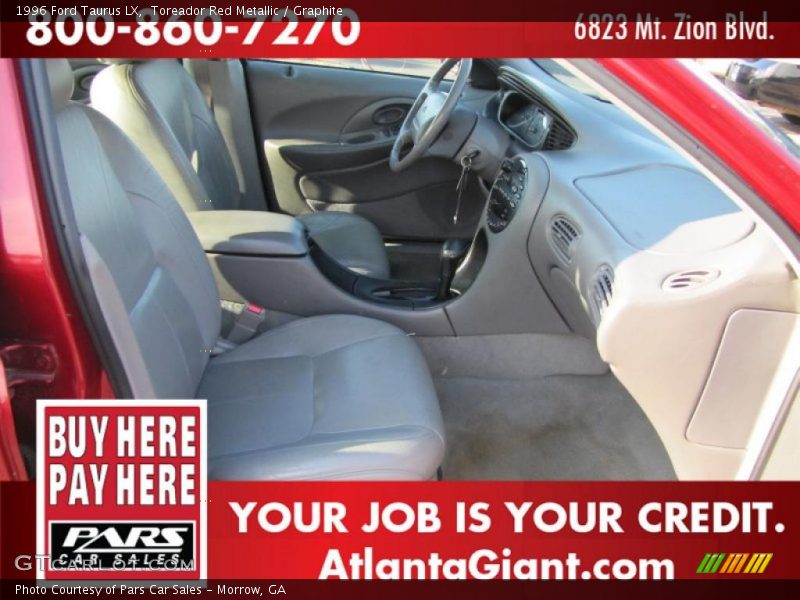 Toreador Red Metallic / Graphite 1996 Ford Taurus LX