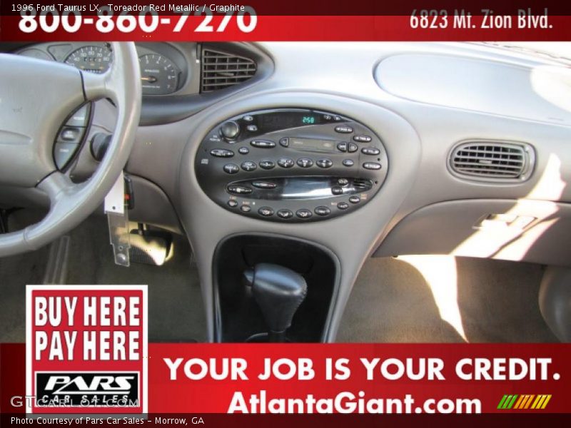 Toreador Red Metallic / Graphite 1996 Ford Taurus LX