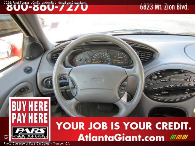 Toreador Red Metallic / Graphite 1996 Ford Taurus LX