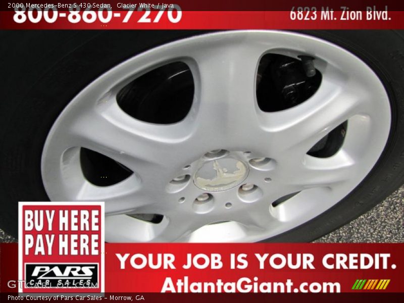 Glacier White / Java 2000 Mercedes-Benz S 430 Sedan