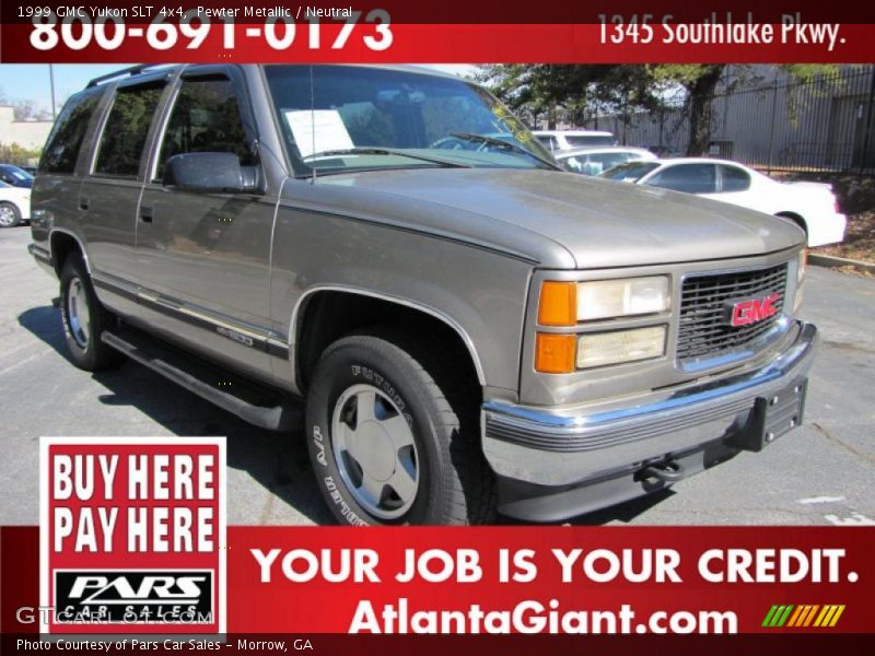 Pewter Metallic / Neutral 1999 GMC Yukon SLT 4x4