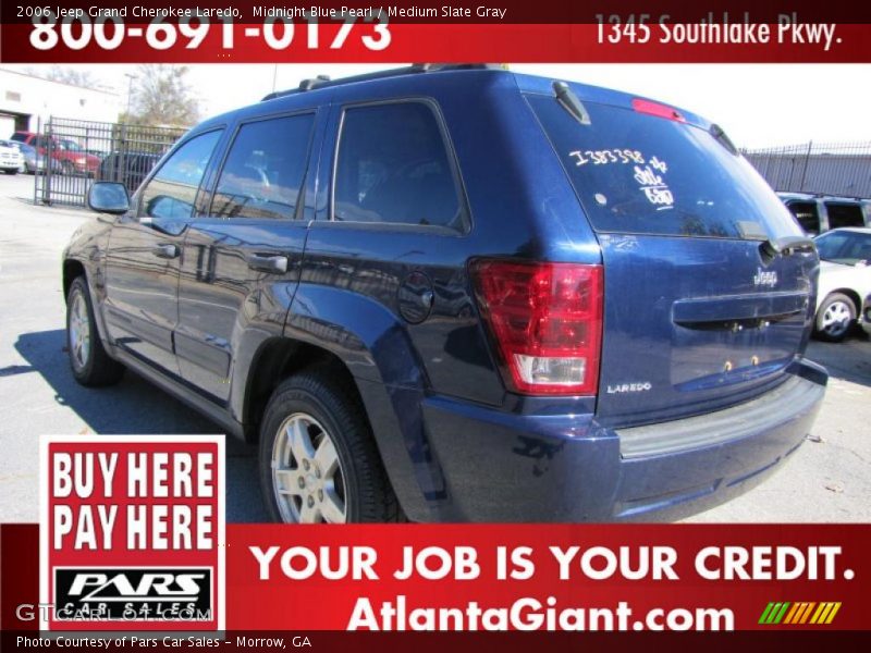 Midnight Blue Pearl / Medium Slate Gray 2006 Jeep Grand Cherokee Laredo