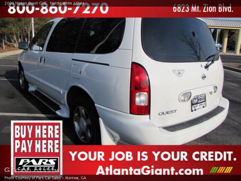 Nordic White / Slate 2001 Nissan Quest GXE