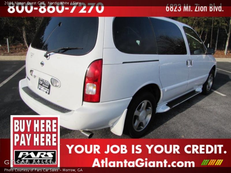 Nordic White / Slate 2001 Nissan Quest GXE