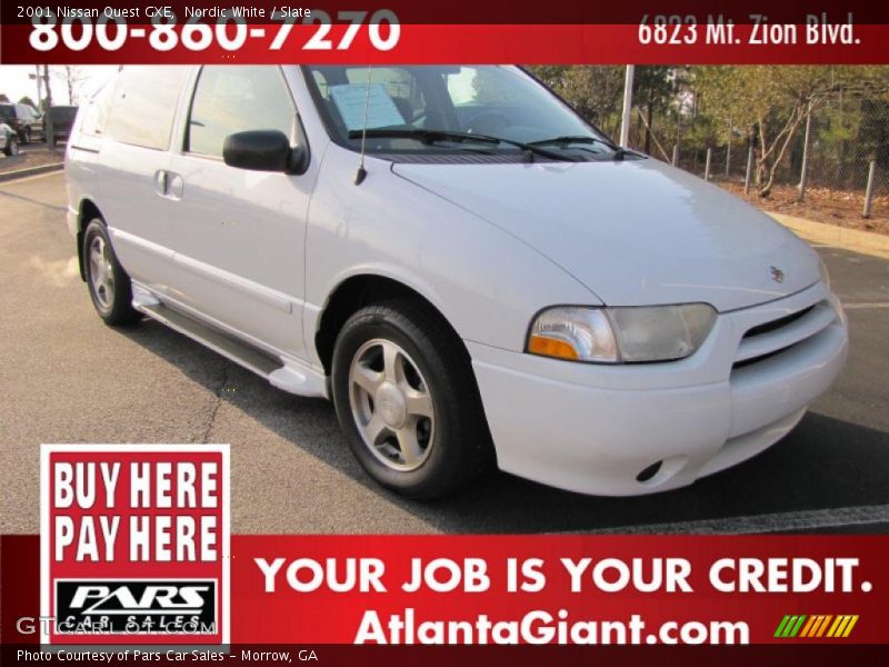 Nordic White / Slate 2001 Nissan Quest GXE