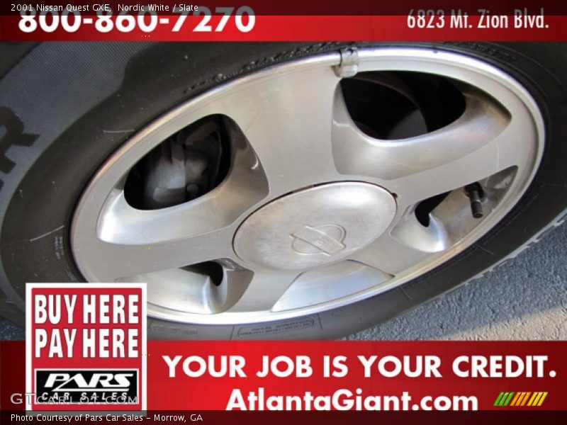 Nordic White / Slate 2001 Nissan Quest GXE