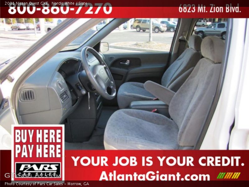 Nordic White / Slate 2001 Nissan Quest GXE