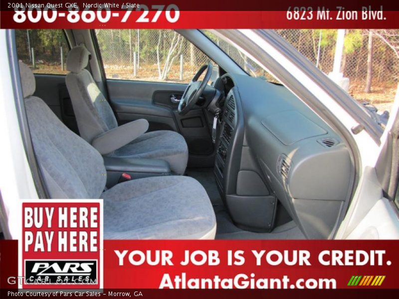 Nordic White / Slate 2001 Nissan Quest GXE