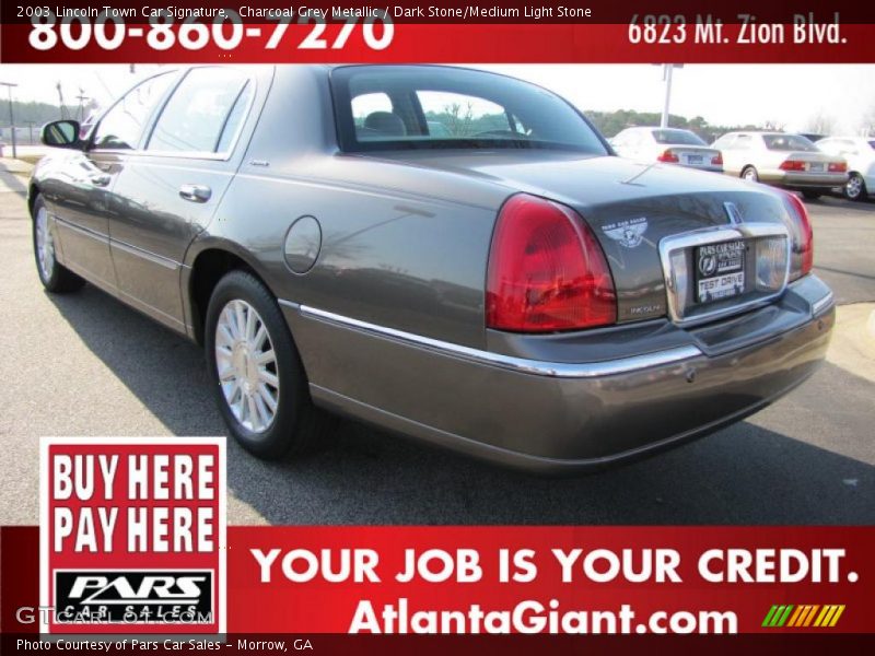 Charcoal Grey Metallic / Dark Stone/Medium Light Stone 2003 Lincoln Town Car Signature