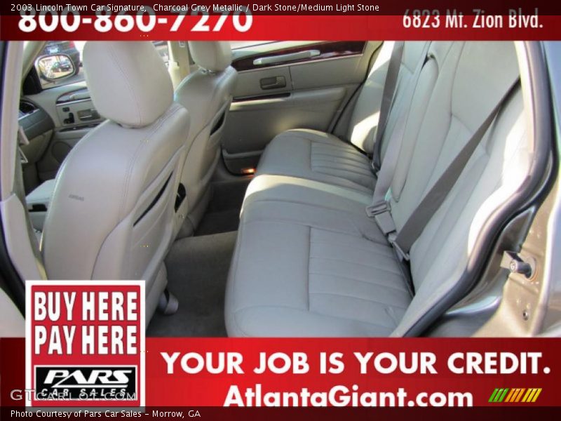 Charcoal Grey Metallic / Dark Stone/Medium Light Stone 2003 Lincoln Town Car Signature