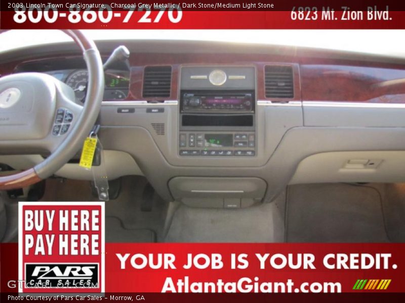 Charcoal Grey Metallic / Dark Stone/Medium Light Stone 2003 Lincoln Town Car Signature