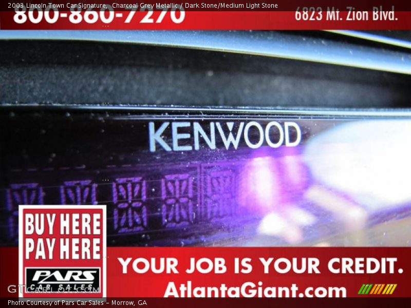 Charcoal Grey Metallic / Dark Stone/Medium Light Stone 2003 Lincoln Town Car Signature