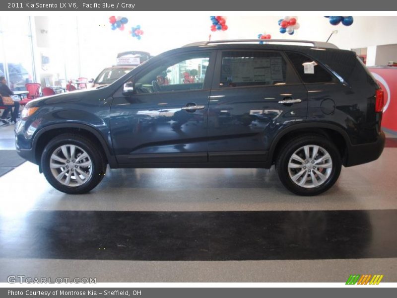 Pacific Blue / Gray 2011 Kia Sorento LX V6