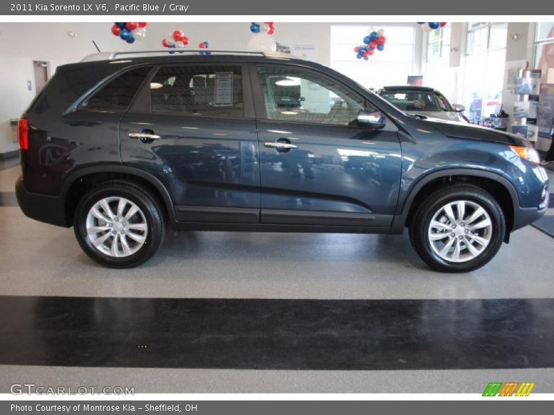 Pacific Blue / Gray 2011 Kia Sorento LX V6