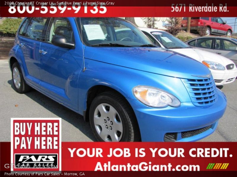Surf Blue Pearl / Pastel Slate Gray 2008 Chrysler PT Cruiser LX