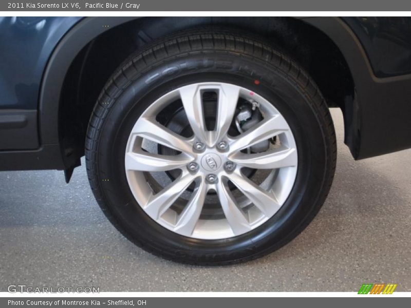 Pacific Blue / Gray 2011 Kia Sorento LX V6