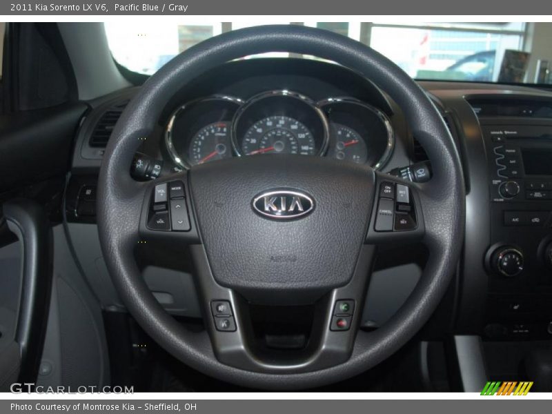 Pacific Blue / Gray 2011 Kia Sorento LX V6