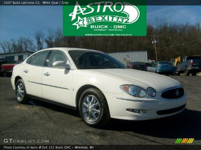 White Opal / Gray 2007 Buick LaCrosse CX